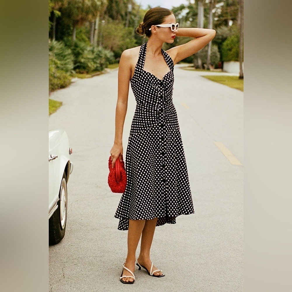 Nwt Size 20w - Maeve Halter Ruched Midi Dress